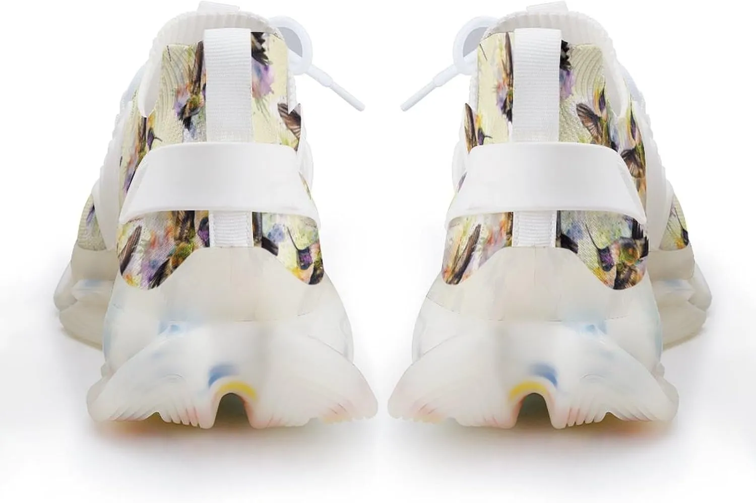 Hummingbird Watercolor Men's Running Shoes Lightweight Walking Shoe Breathable Sneaker