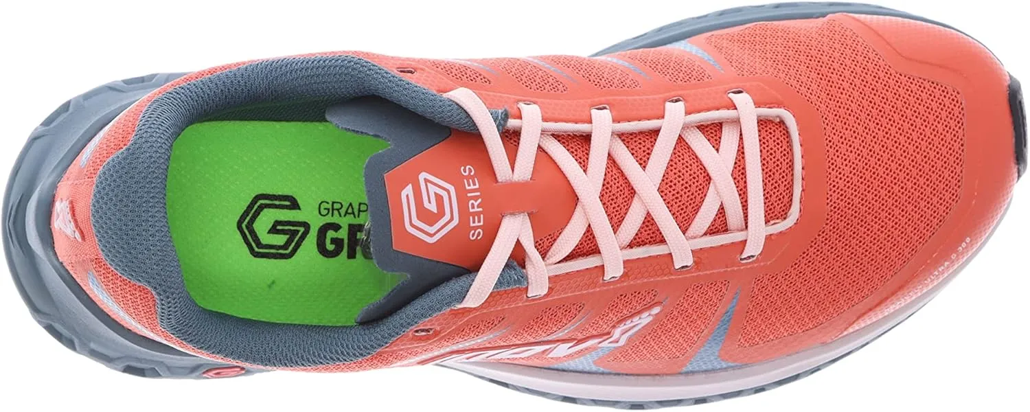 Inov-8 Women's Trailfly Ultra G 300 Max Breathable Light Comfortable Cushioned Terrain Running Shoes | Wider Fit