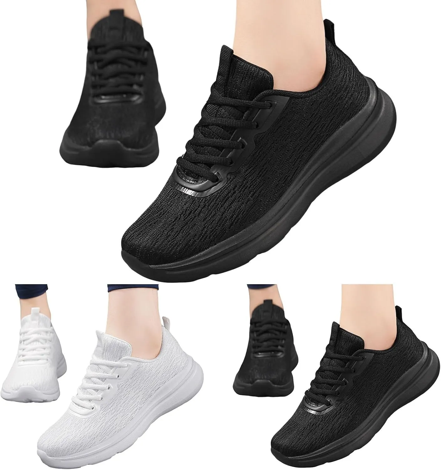 Jogging Walking Sneakers for Men Lightweight Breathable Slip on Running Shoe Athletic Fashion Sneakers for Men
