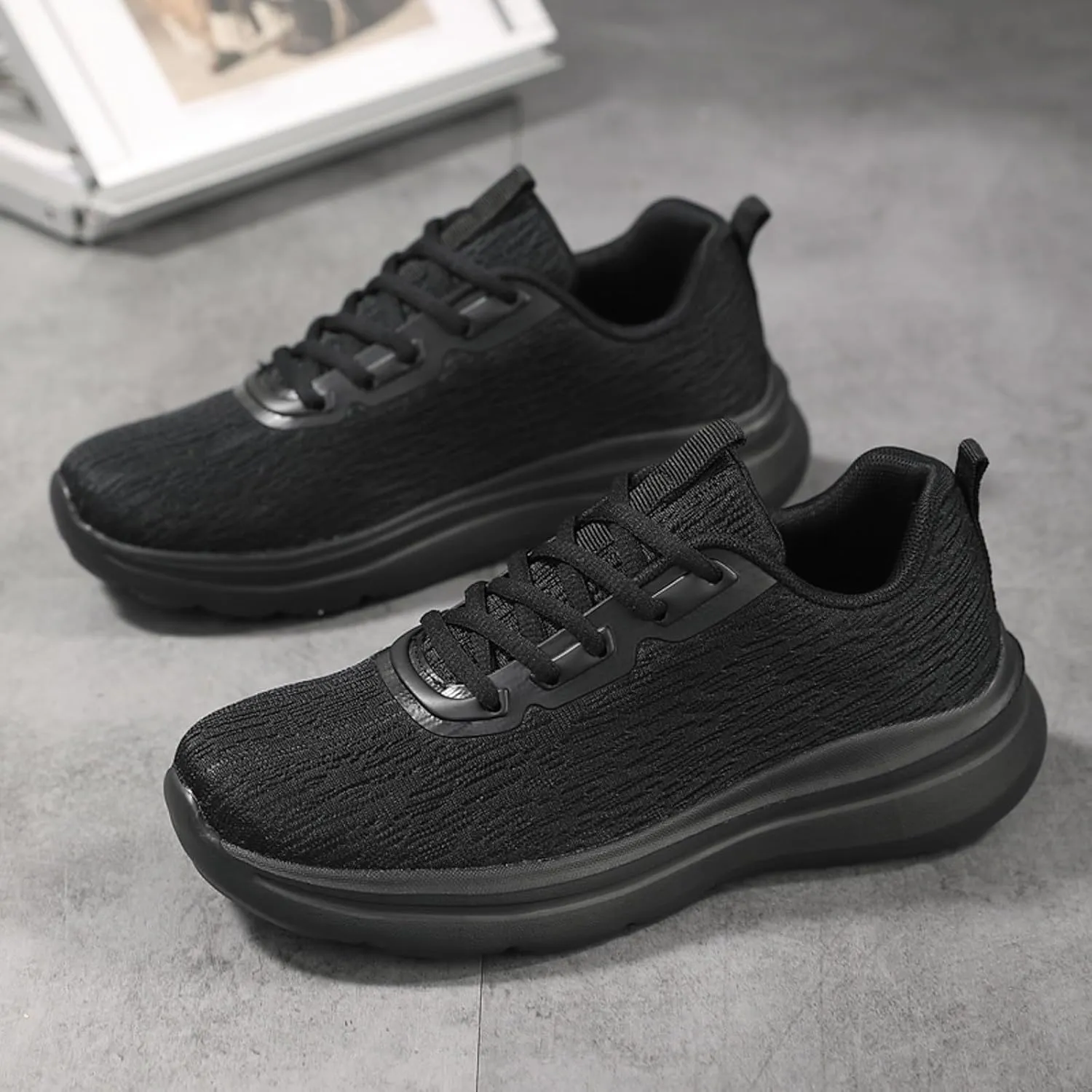 Jogging Walking Sneakers for Men Lightweight Breathable Slip on Running Shoe Athletic Fashion Sneakers for Men