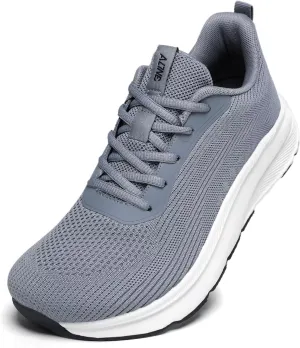 KDN Men's Wide Toe Box Shoes Cushioned Road Running Shoes Non Slip Mens Walking Sneakers for Wide Feet Comfortable Athletic Gym Workout Shoes Wide Width
