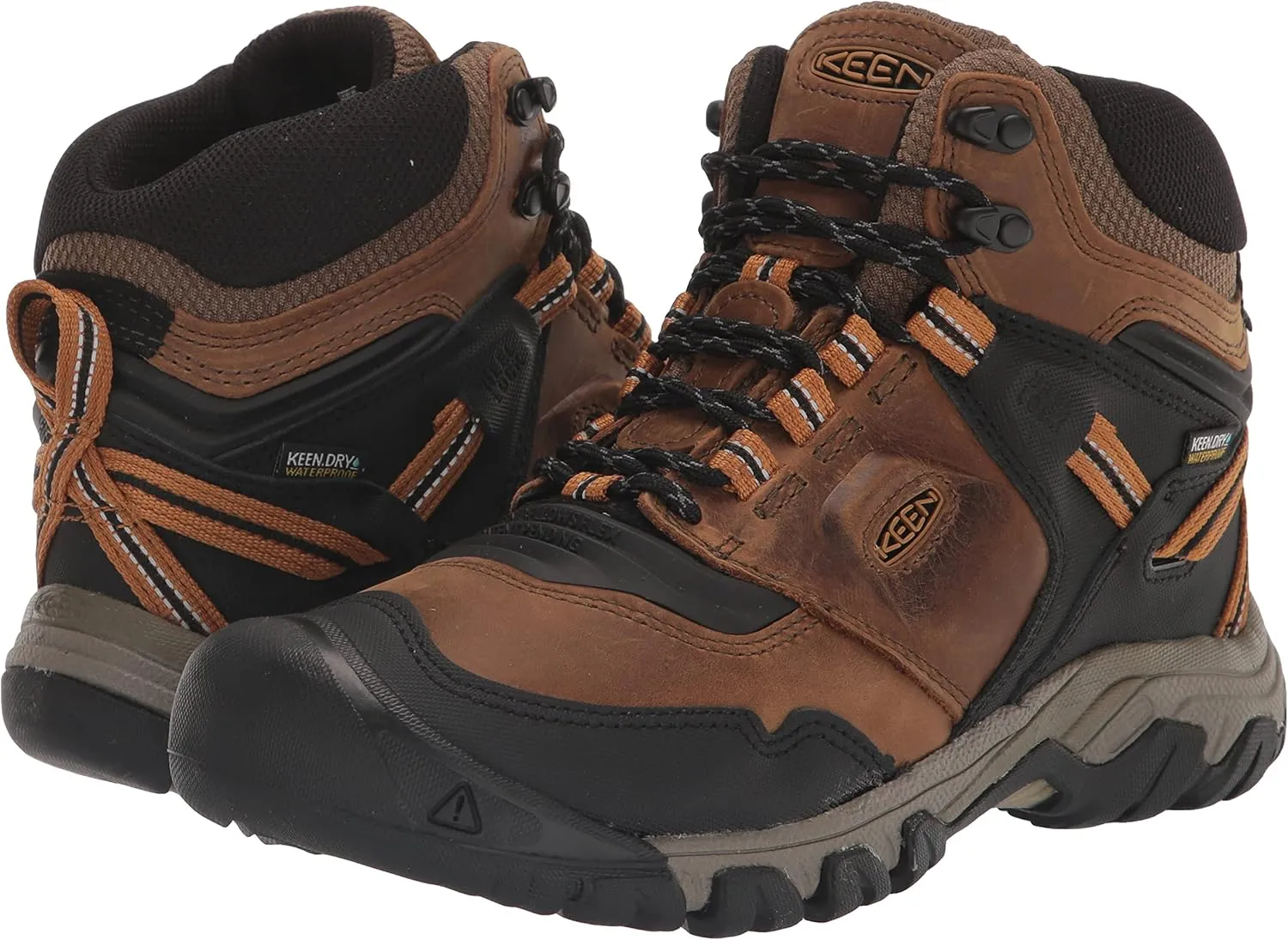KEEN Men's Ridge Flex Mid Height Waterproof Hiking Boots