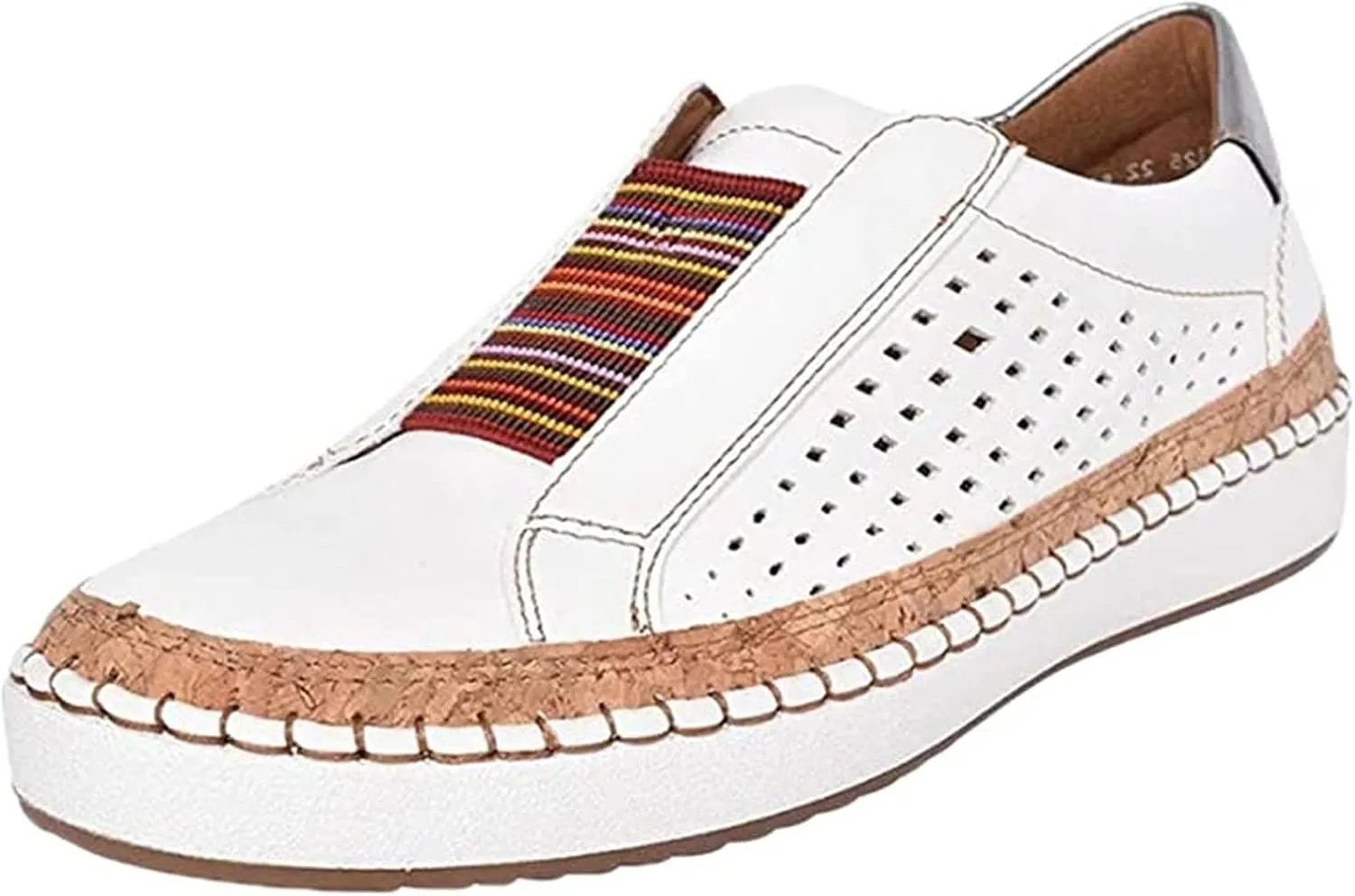 Ladmiple Sneakers For Women Slip On Wide Width Low Cut Casual Walking Canvas Shoes Dressy Summer Fashion Flats Loafers