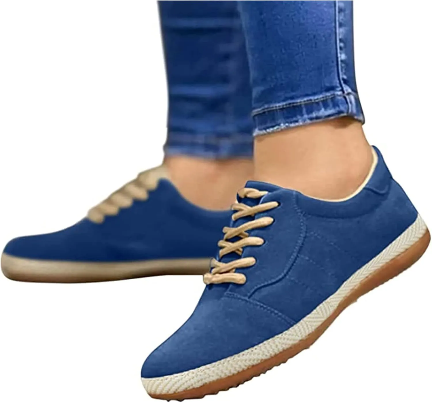 Lausiuoe Shoes For Women Dressy Flats Canvas Loafers Low Cut Casual Classic Fashion Soft Comfortable Walking Slip On Sneakers
