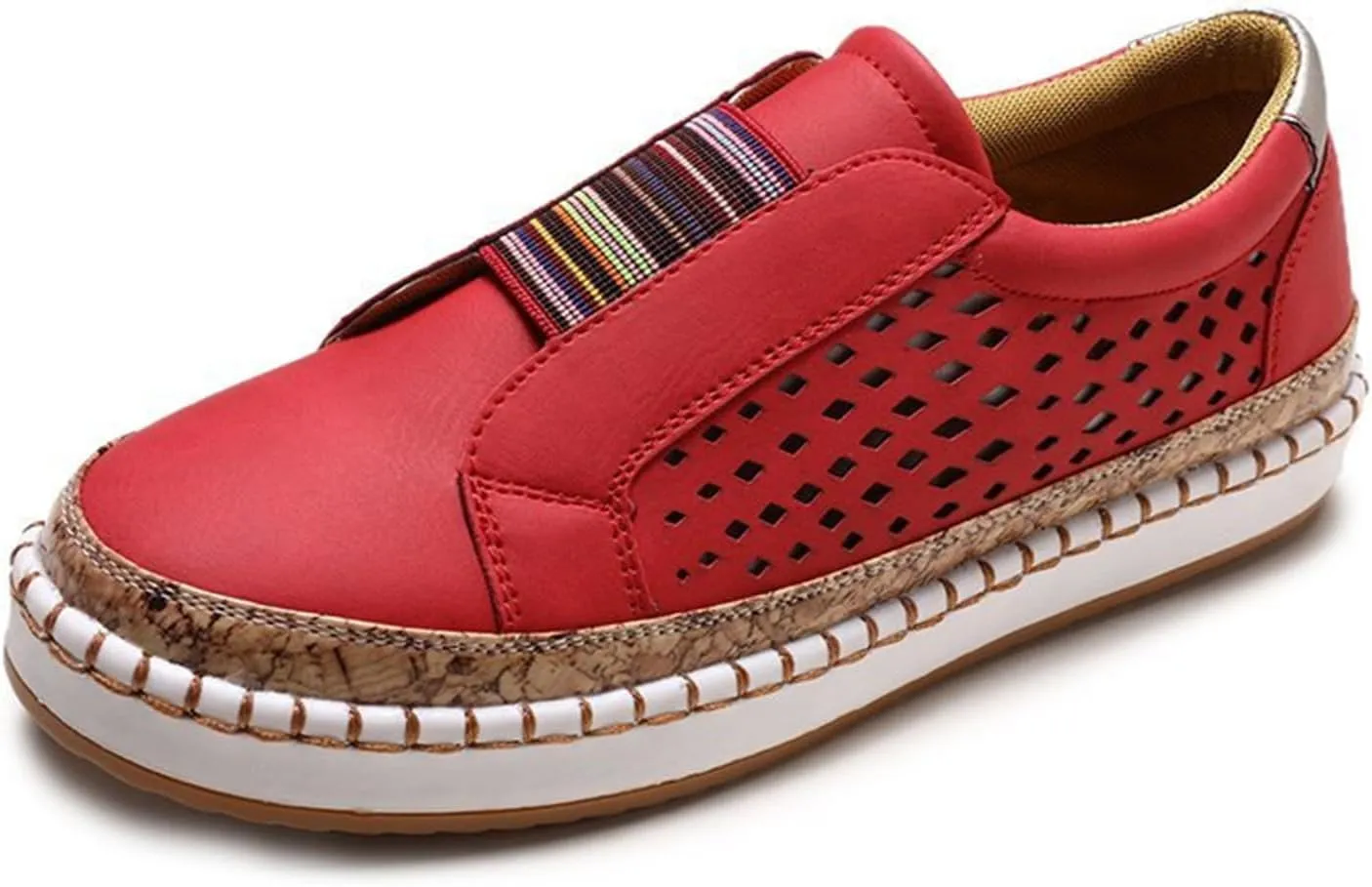 Lausiuoe Shoes for Women Sneakers Slip On Canvas Shoes Low Cut Casual Walking Fashion Lightweight Comfortable Flat Loafers