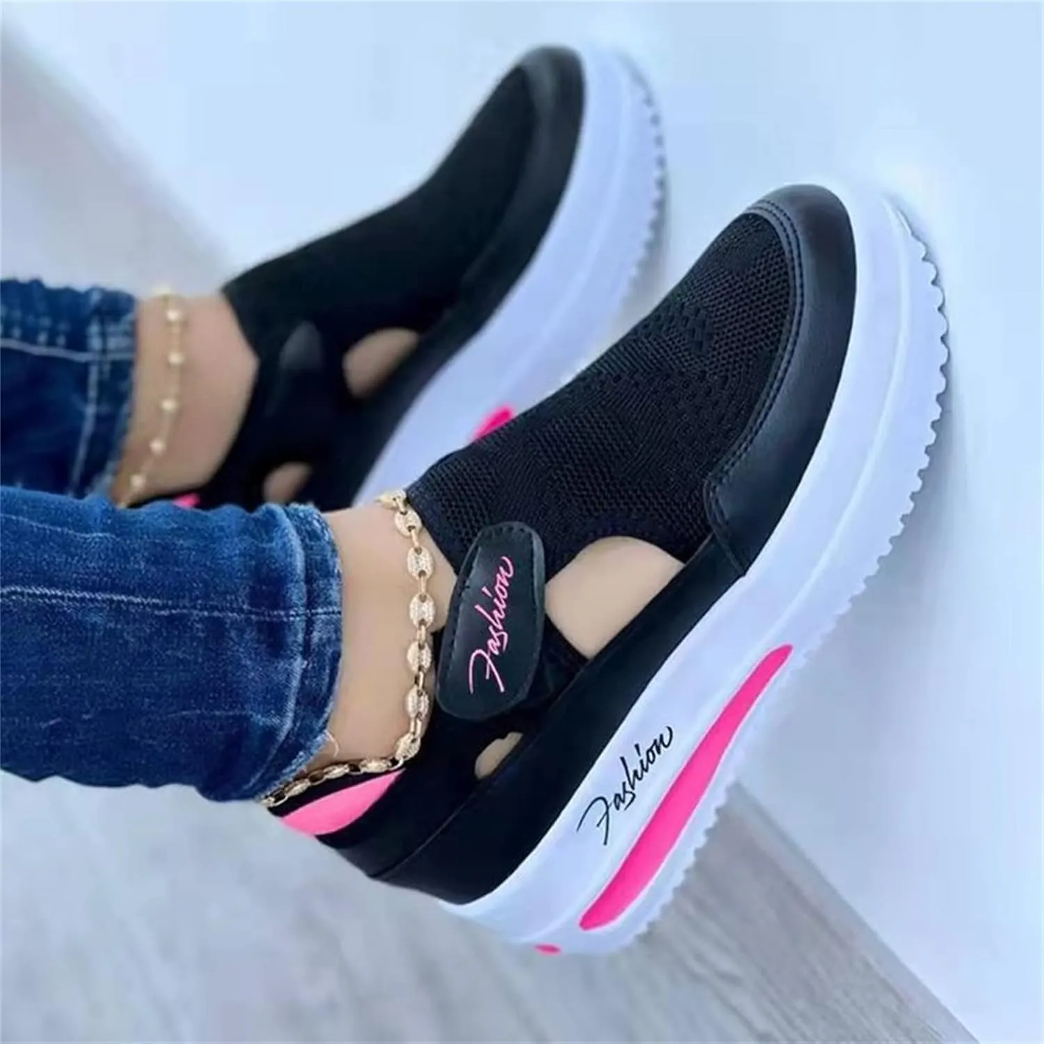 Lausiuoe Sneakers For Women Walking Shoes Comfortable Running Breathable Lightweight Athletic Sport Workout Tennis Shoes