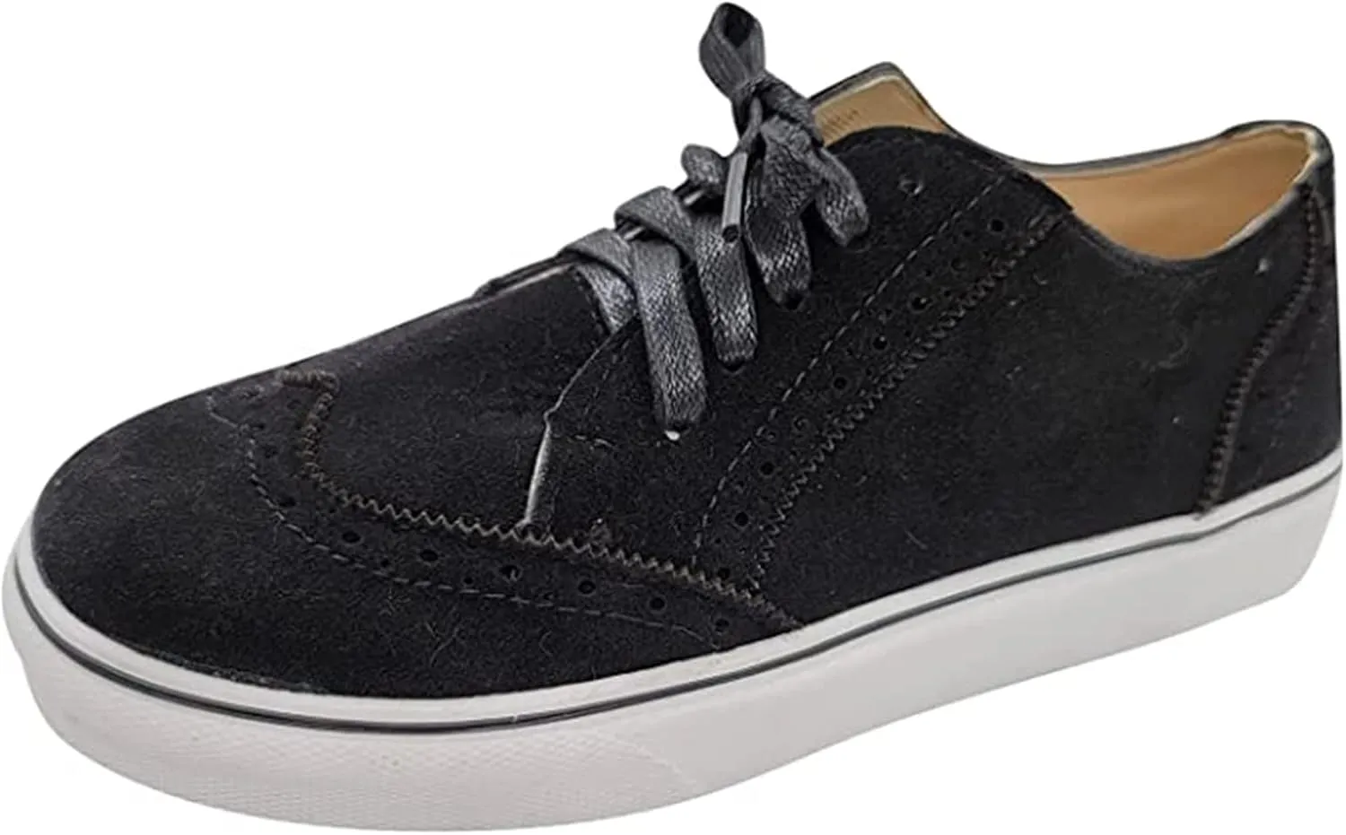 Lausiuoe Women's Fashion Sneakers Slip On Canvas Shoes Low Cut Casual Classic Fall Soft Comfort Walking Flat Loafers