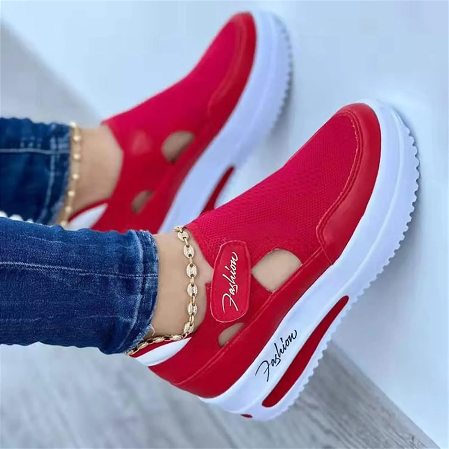 Lausiuoe Womens Shoes Dressy Casual Flats Loafers Low Cut Casual Canvas Walking Shoes Fashion Comfortable Slip On Sneakers
