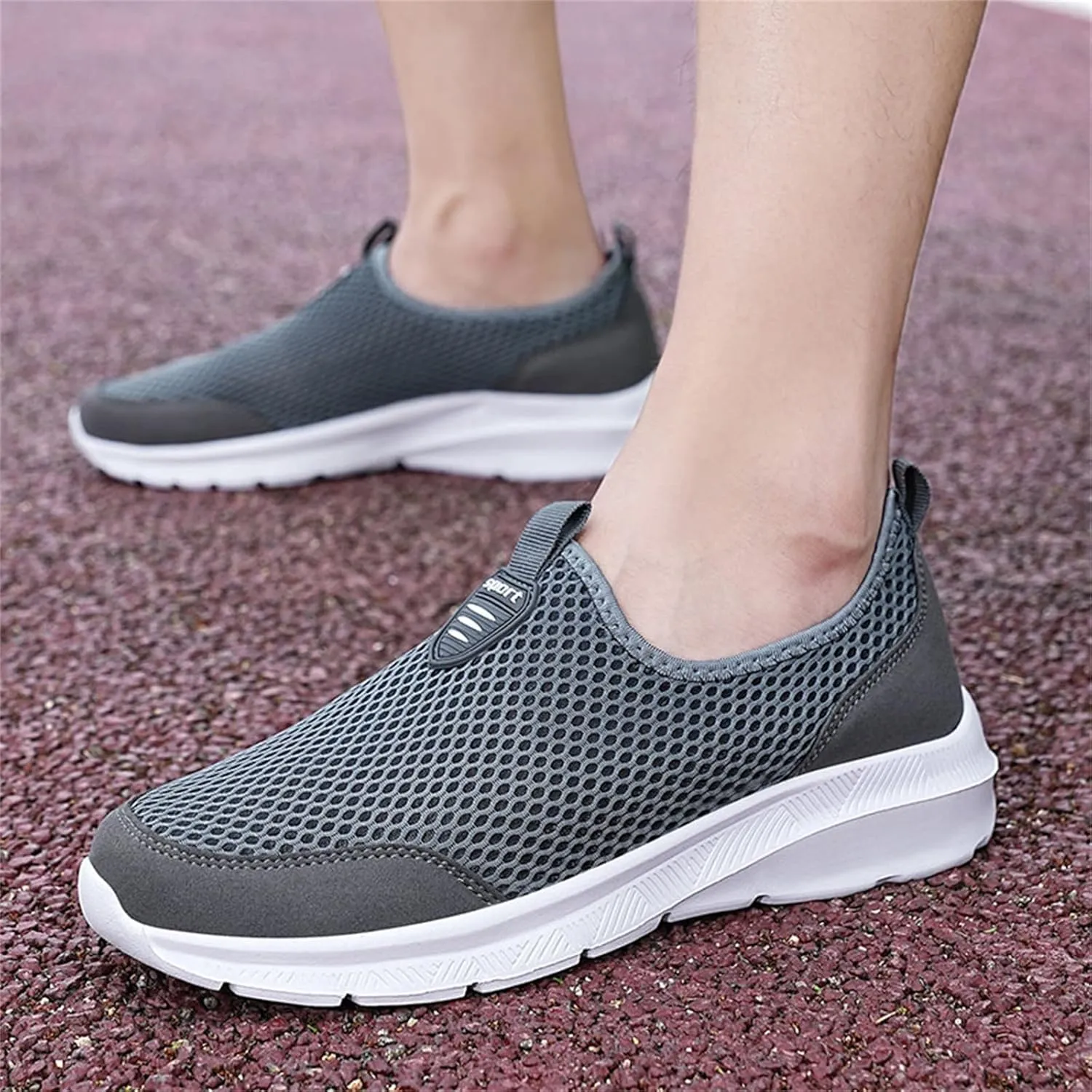 Low-Top Slip Ons Women's Fashion Sneakers Casual Walking Shoes Women Mesh Breathable Men's Casual Shoes Women Shoes Sneakers Red Tennis Shoe Trainers Shoe
