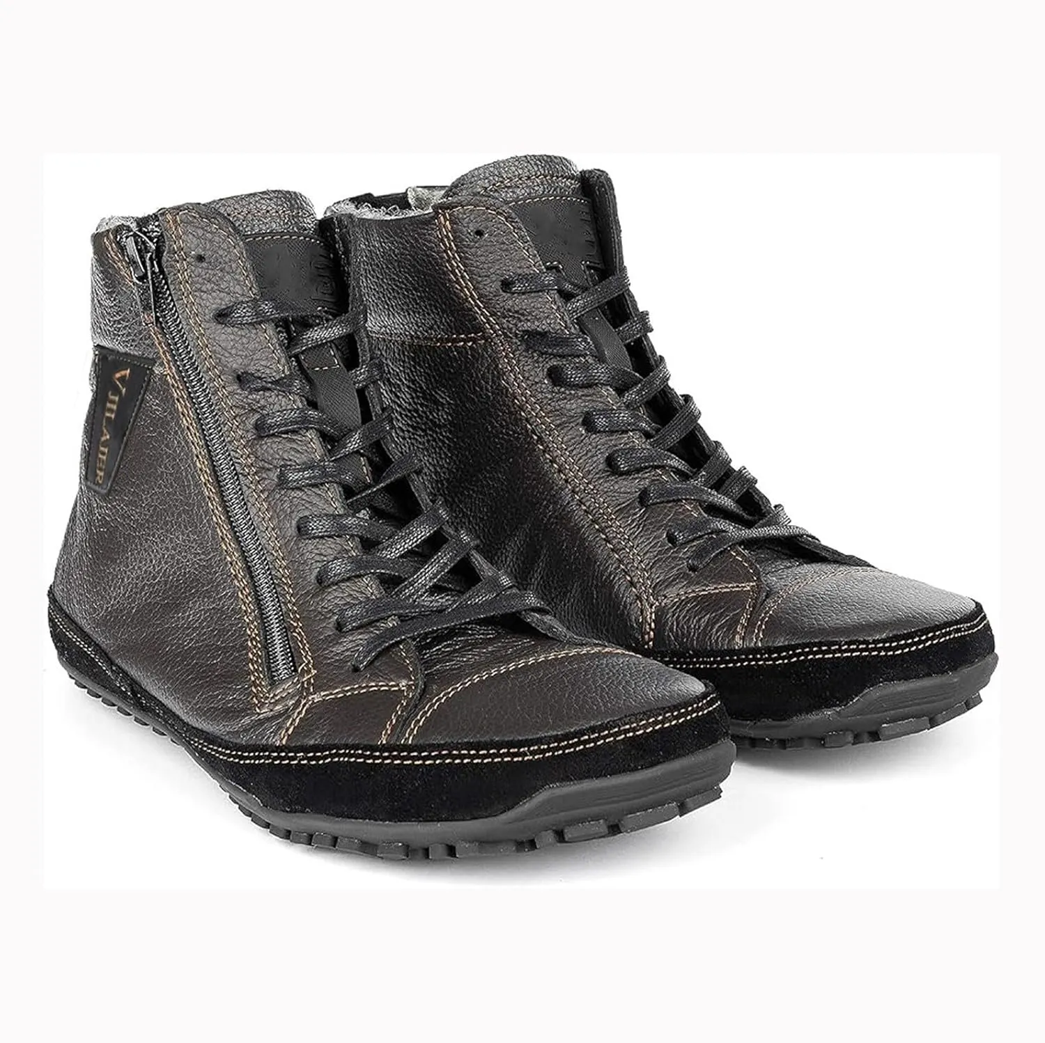 Magic Shoes Alaskan Mens, Barefoot Winter Boots Women, Non-Slip Hiking Footwear With Fleece Lined, Comfort Warm Work Boots Grounded Shoes Zero Drop Booties for Walking Fishing Trekking