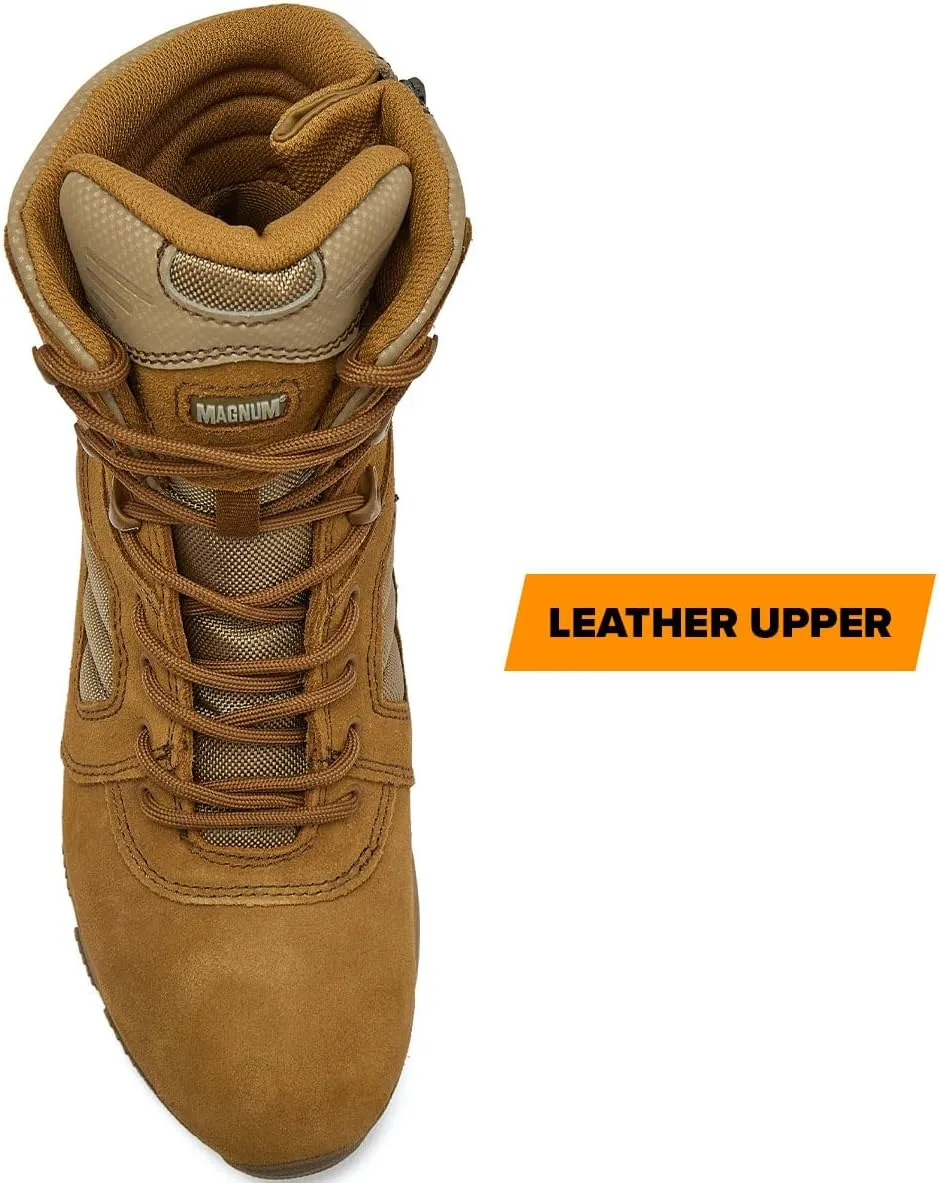 MAGNUM Men's Bragg Waterproof Tactical Boots for Men, Mens Military Hiking Boots, Breathable Light Weight Work Boots for Men