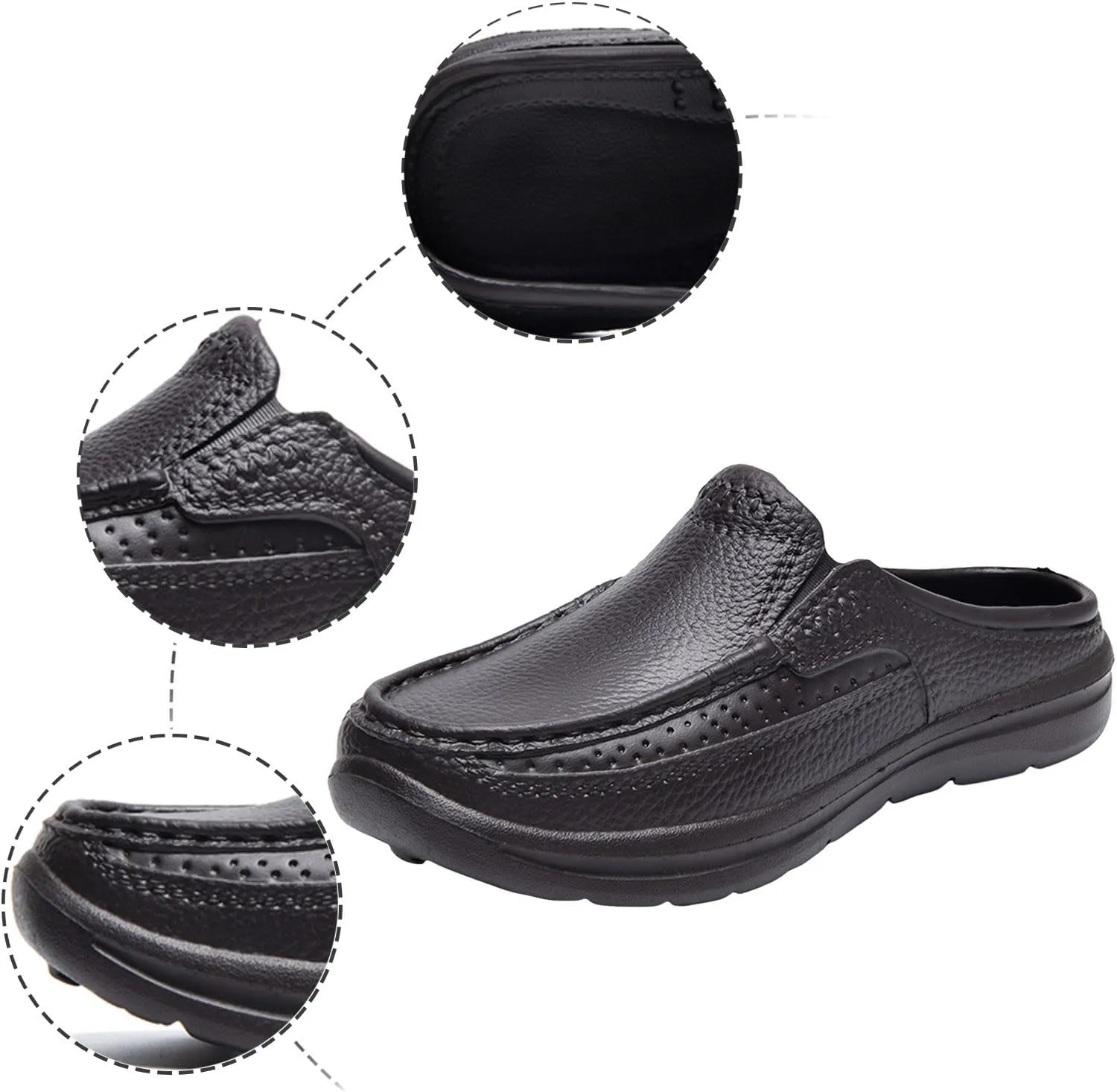 Men Sandals Fashionable New Pattern Simple Solid Color Summer Casual Half Drag Flat Bottom Mens Cushioned Slides Shoes