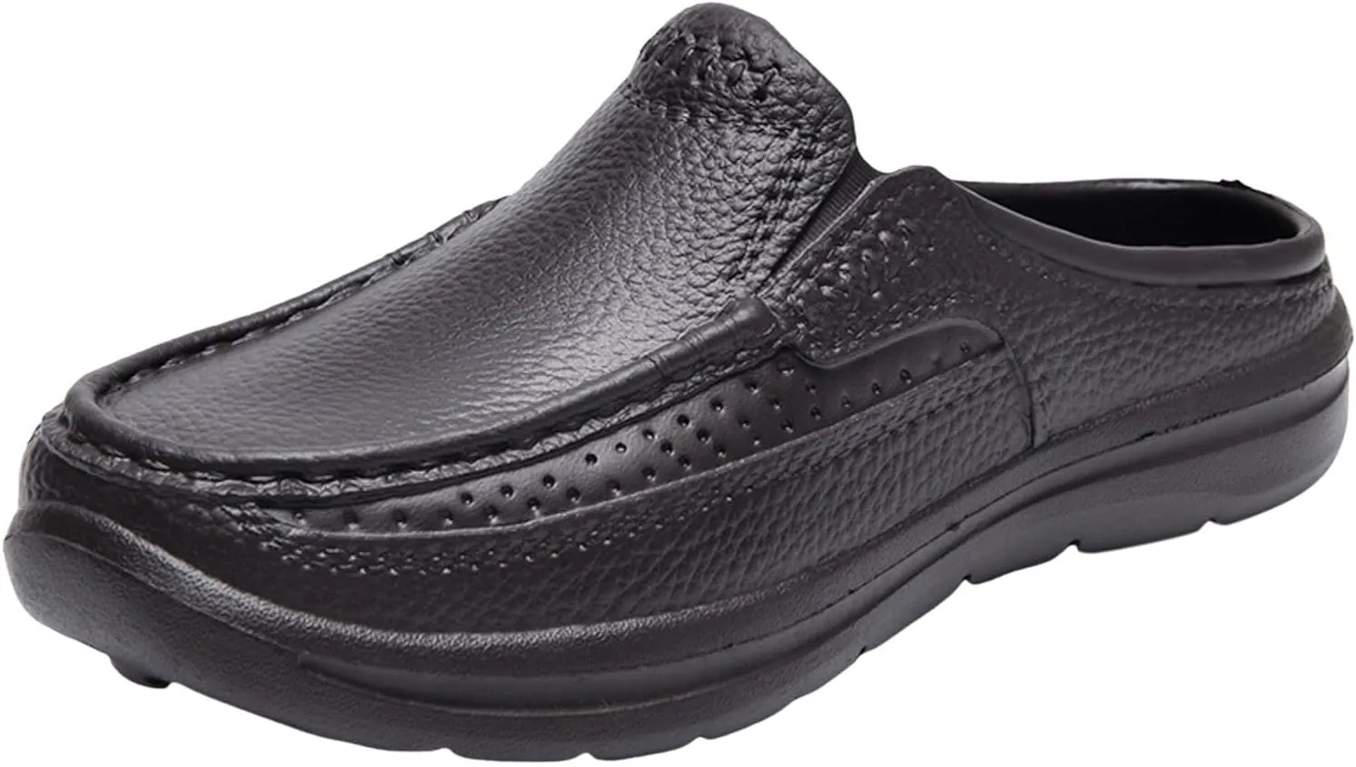 Men Sandals Fashionable New Pattern Simple Solid Color Summer Casual Half Drag Flat Bottom Mens Cushioned Slides Shoes