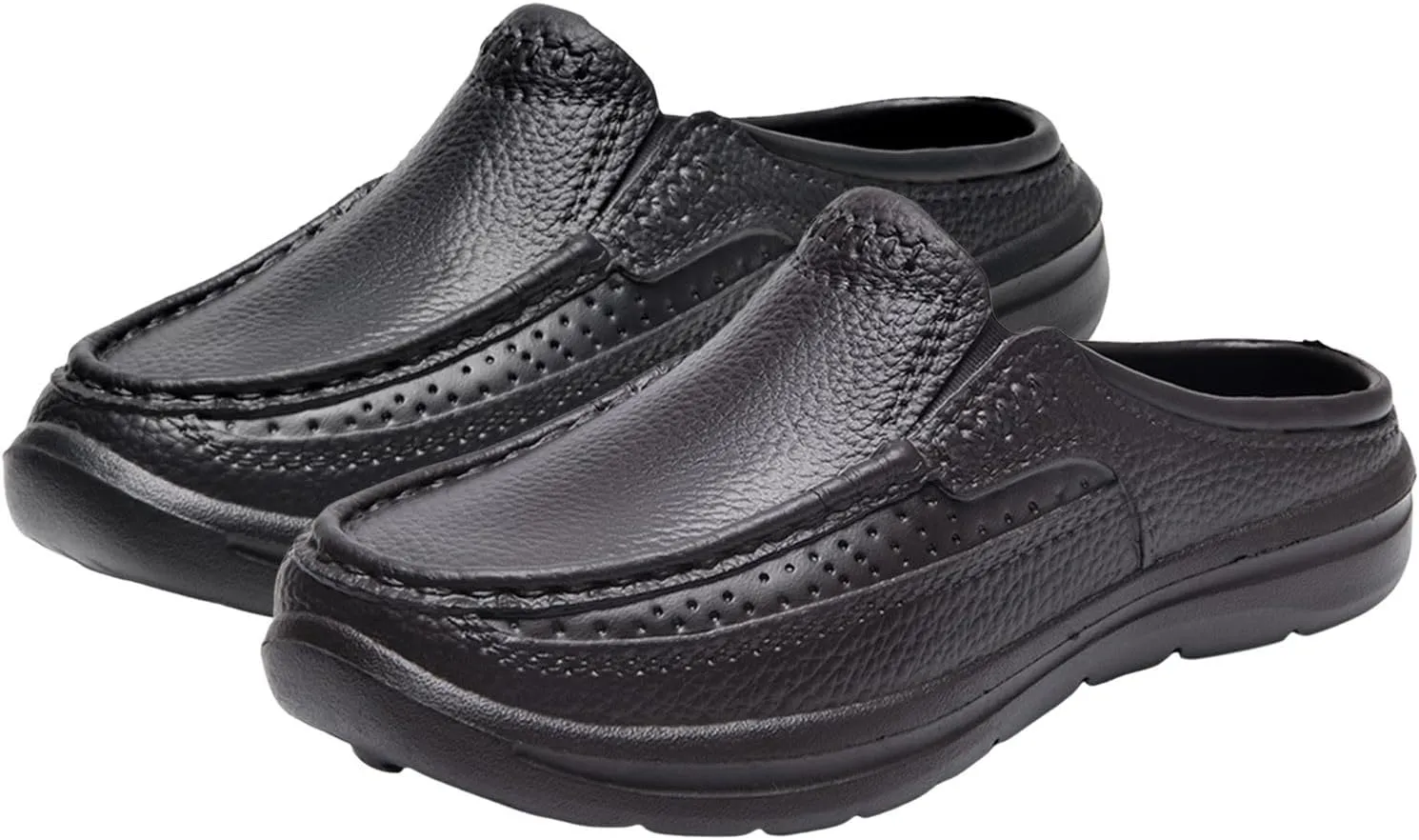 Men Sandals Fashionable New Pattern Simple Solid Color Summer Casual Half Drag Flat Bottom Mens Cushioned Slides Shoes