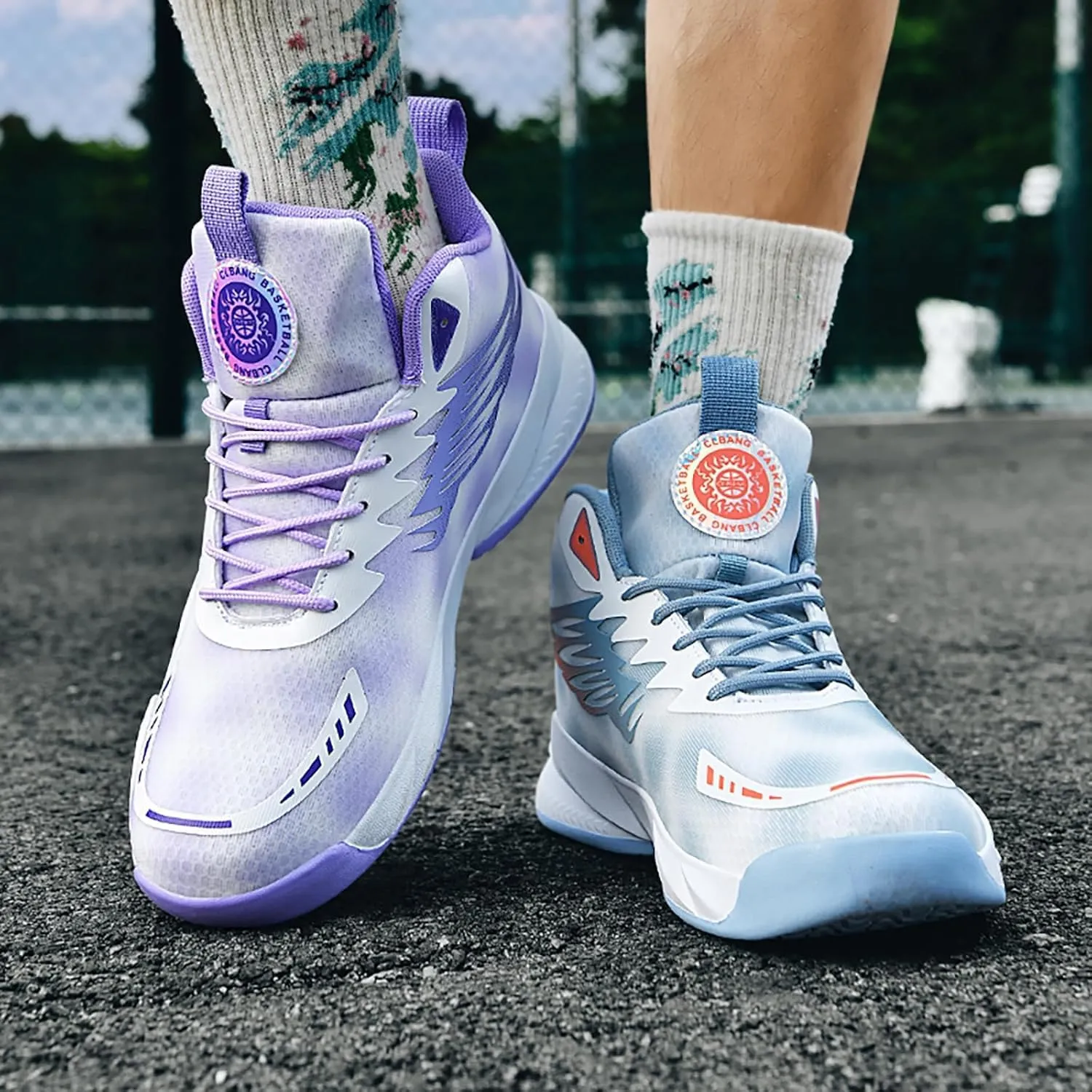 Men's Basketball Shoes Anti-Slip Breathable Womens School Training Running Shoes Fahsion Sneakers Comfortable Outdoor Gym Shoes