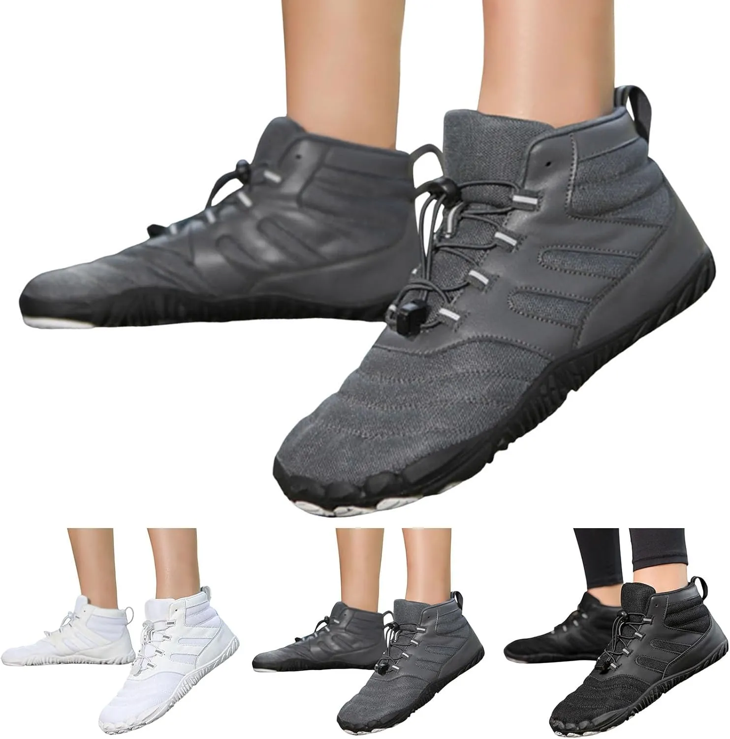 Mens Breathable Lace Up Running Shoes Portable Non Slip Fitness Workout Shoe Arch Support Walking Shoes for Men