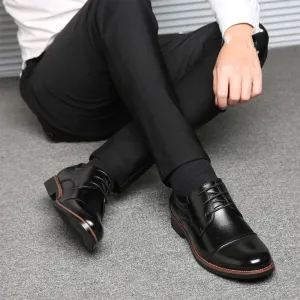 Men's Business Casual Oxford Soft Orthopedic Dress Shoes for Men, Comfortable Artificial PU Walking Shoes Loafers Work Flats, Sneaker Dress Shoes for Men