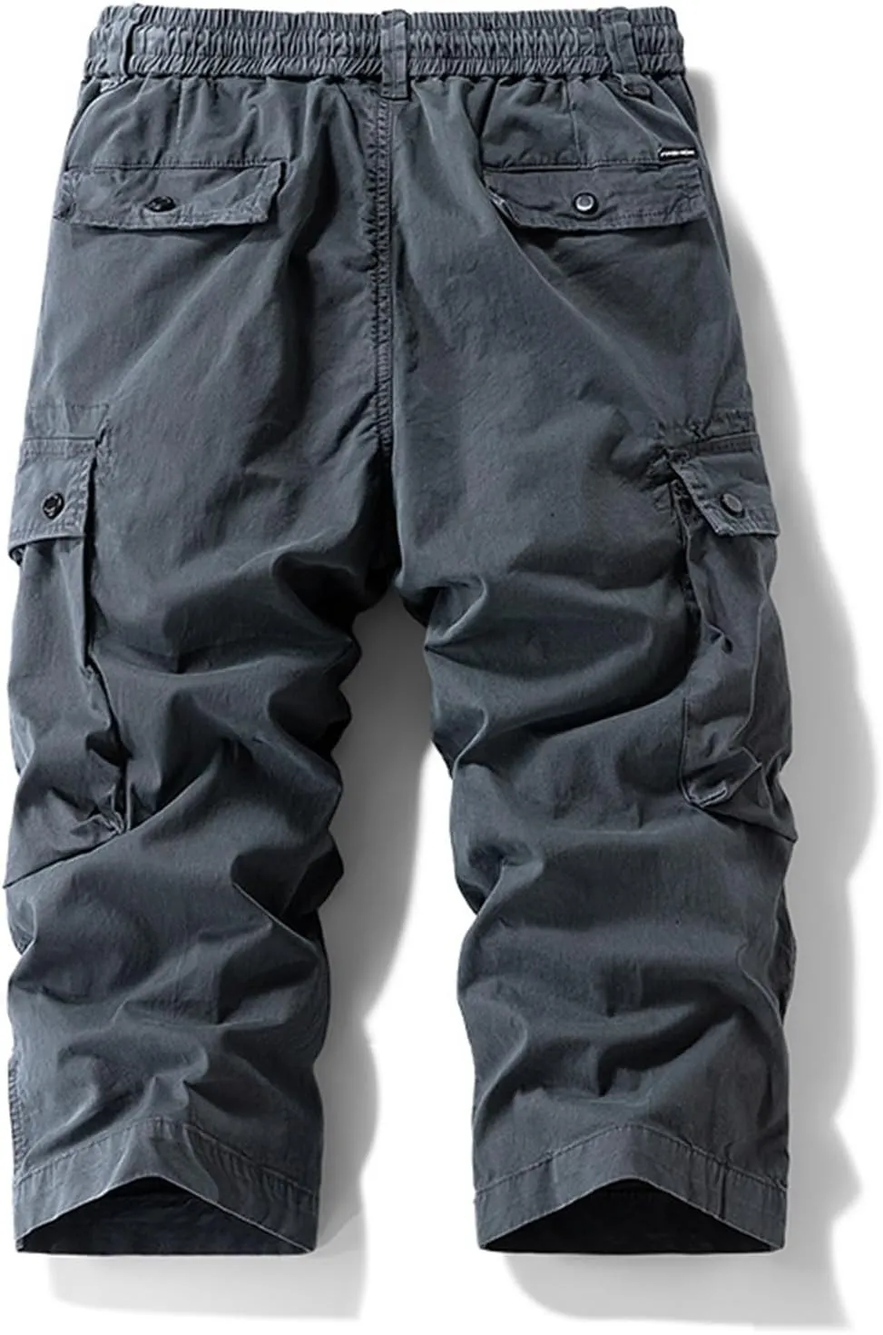 Men's Casual Cargo Joggers Drawstring Straight Leg Breathable Chino Pants Hiking Slim Fit Twill Jogging Sweatpants