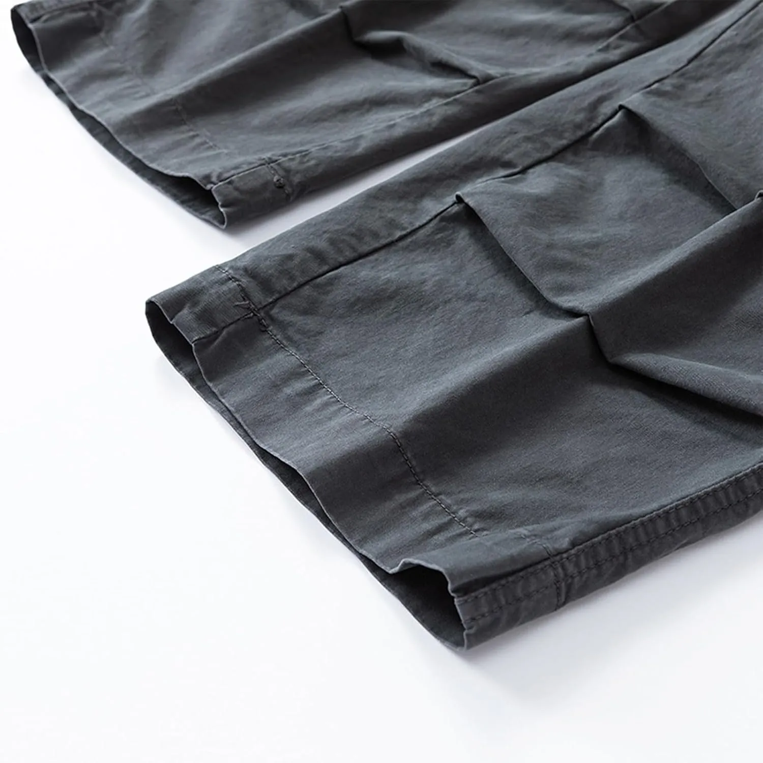 Men's Casual Cargo Joggers Drawstring Straight Leg Breathable Chino Pants Hiking Slim Fit Twill Jogging Sweatpants