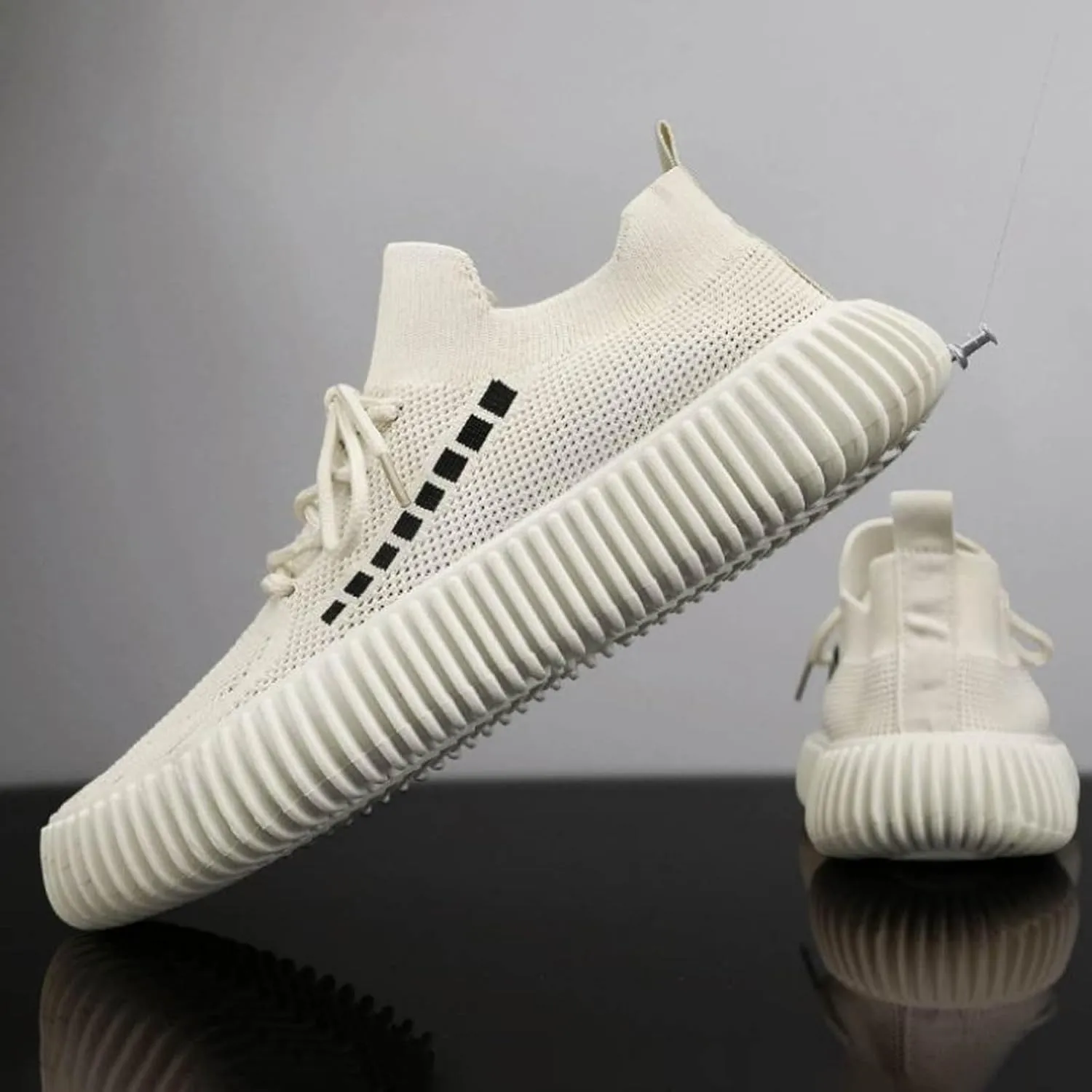 Men's Comfortable Diabetic Shoes Comfortable Breathable Stretch Canvas Slip On Sneaker Convenient Slip On Shoes