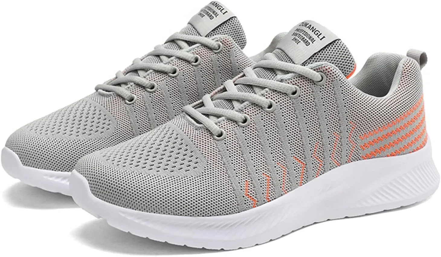 Men's Comfortable Stretch Workout Shoes Lace Up Lightweight Breathable Fashion Sneaker Casual Stretch Sneaker