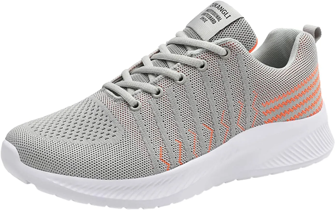 Men's Comfortable Stretch Workout Shoes Lace Up Lightweight Breathable Fashion Sneaker Casual Stretch Sneaker
