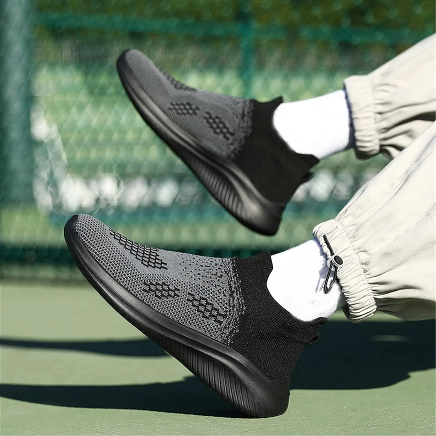 Mens Couple Shoes Casual Slip On Breathable Fashion Flat Casual Shoes Walking Sneaker for Men