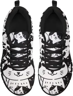 Mens Cross Training Sneakers Casual Sport Shoes Cozy Cushioned Lightweight Shoes for Travel US 5-14 Black Sole
