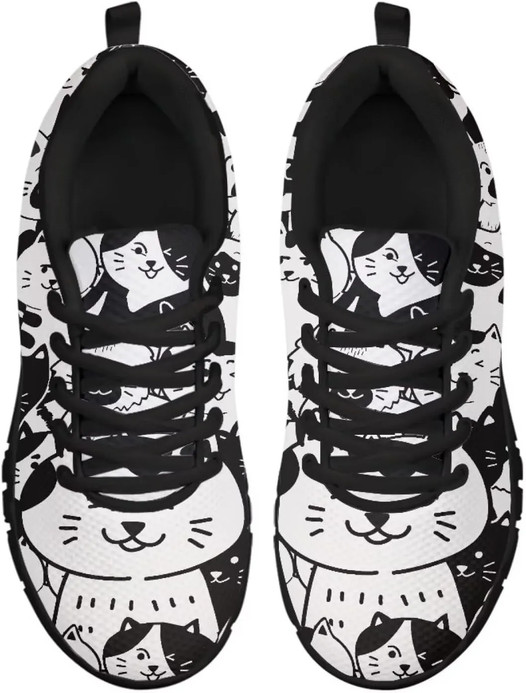 Mens Cross Training Sneakers Casual Sport Shoes Cozy Cushioned Lightweight Shoes for Travel US 5-14 Black Sole