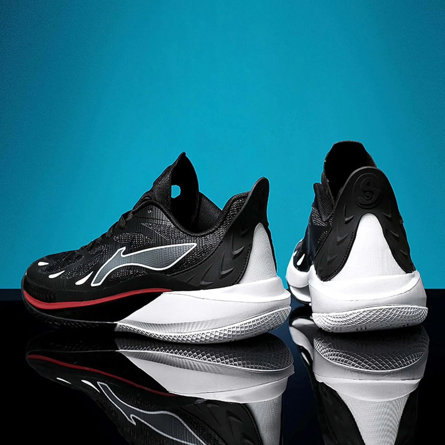 Men's Fashion Basketball Shoes Fashion Sneakers Breathable Mesh Casual Athletic Walking Shoes Non-Slip Wearable Training Sports Running Shoes