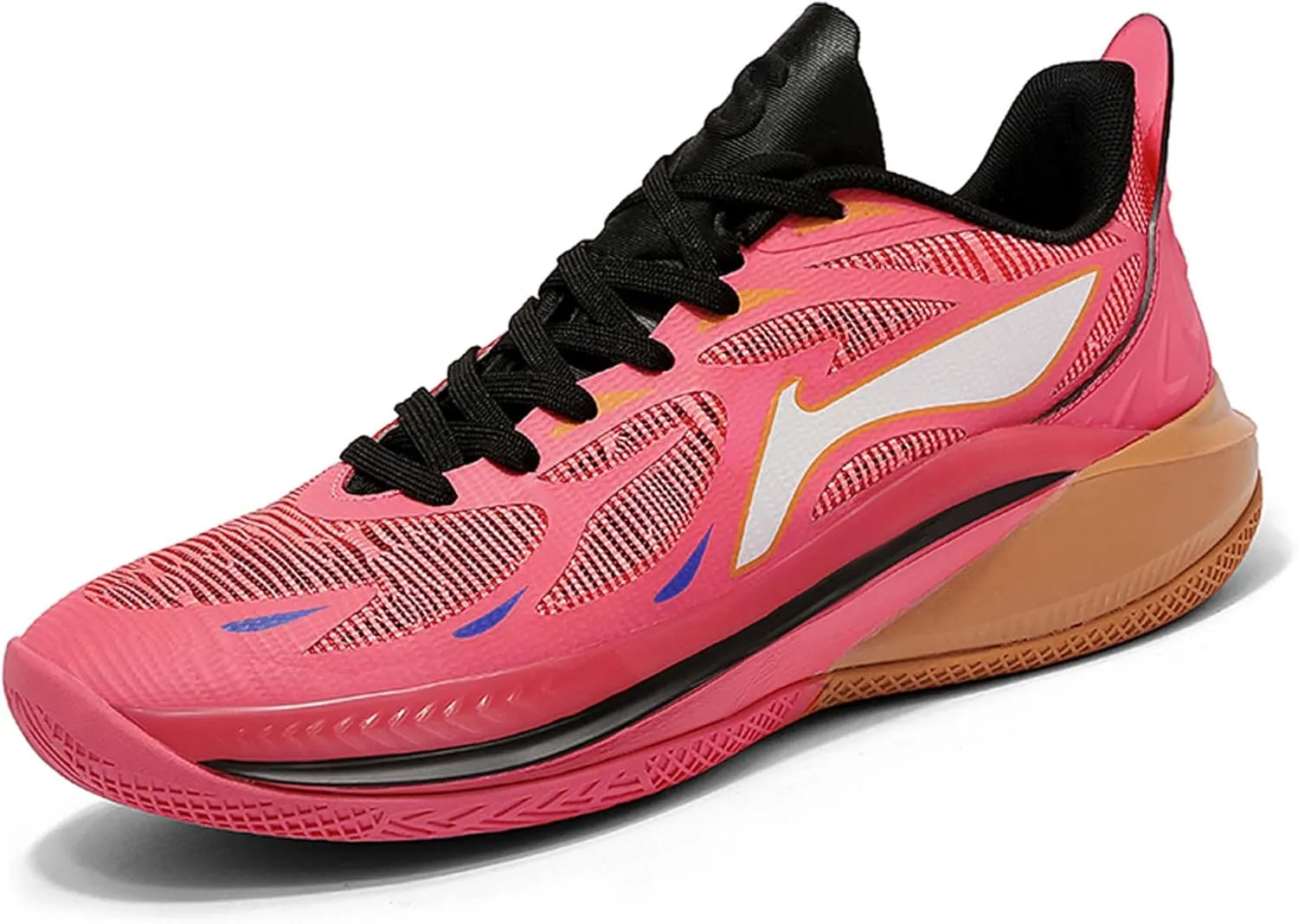 Men's Fashion Basketball Shoes Fashion Sneakers Breathable Mesh Casual Athletic Walking Shoes Non-Slip Wearable Training Sports Running Shoes