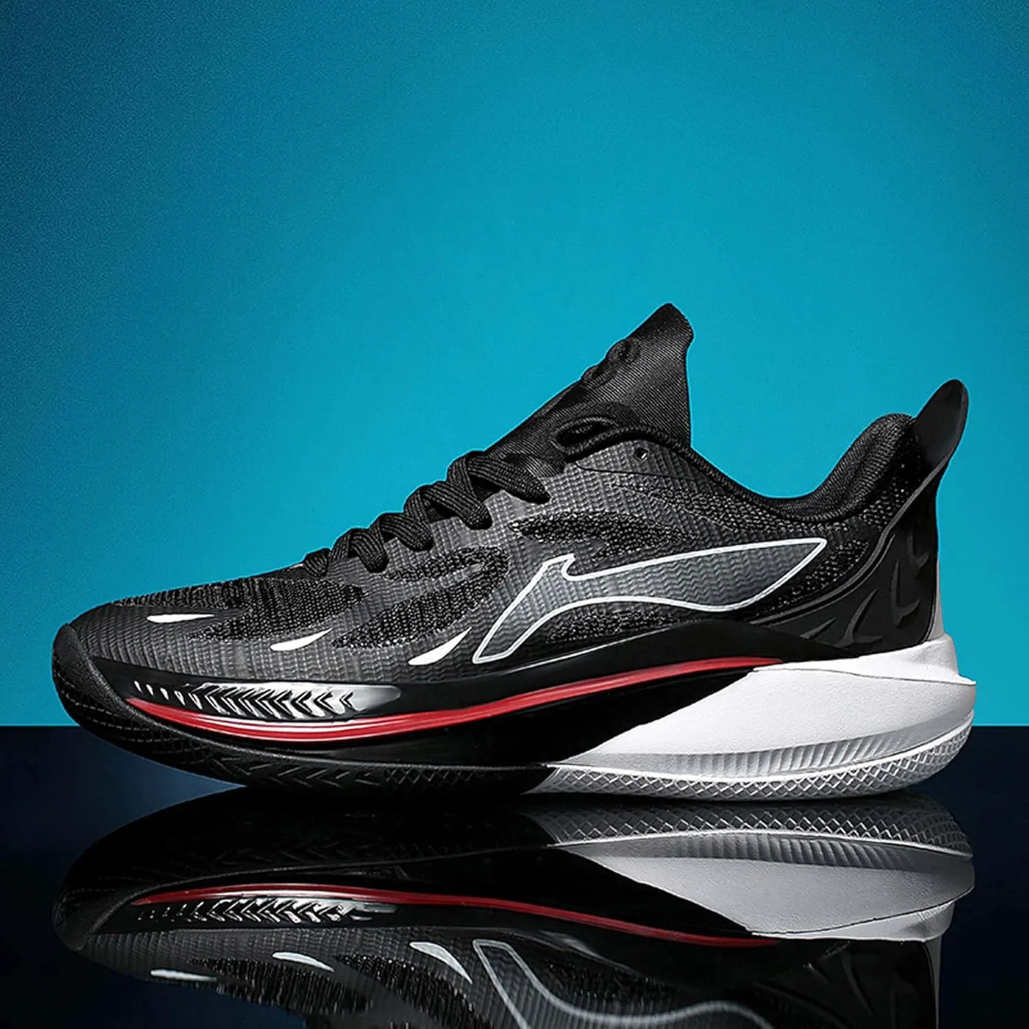 Men's Fashion Basketball Shoes Fashion Sneakers Breathable Mesh Casual Athletic Walking Shoes Non-Slip Wearable Training Sports Running Shoes