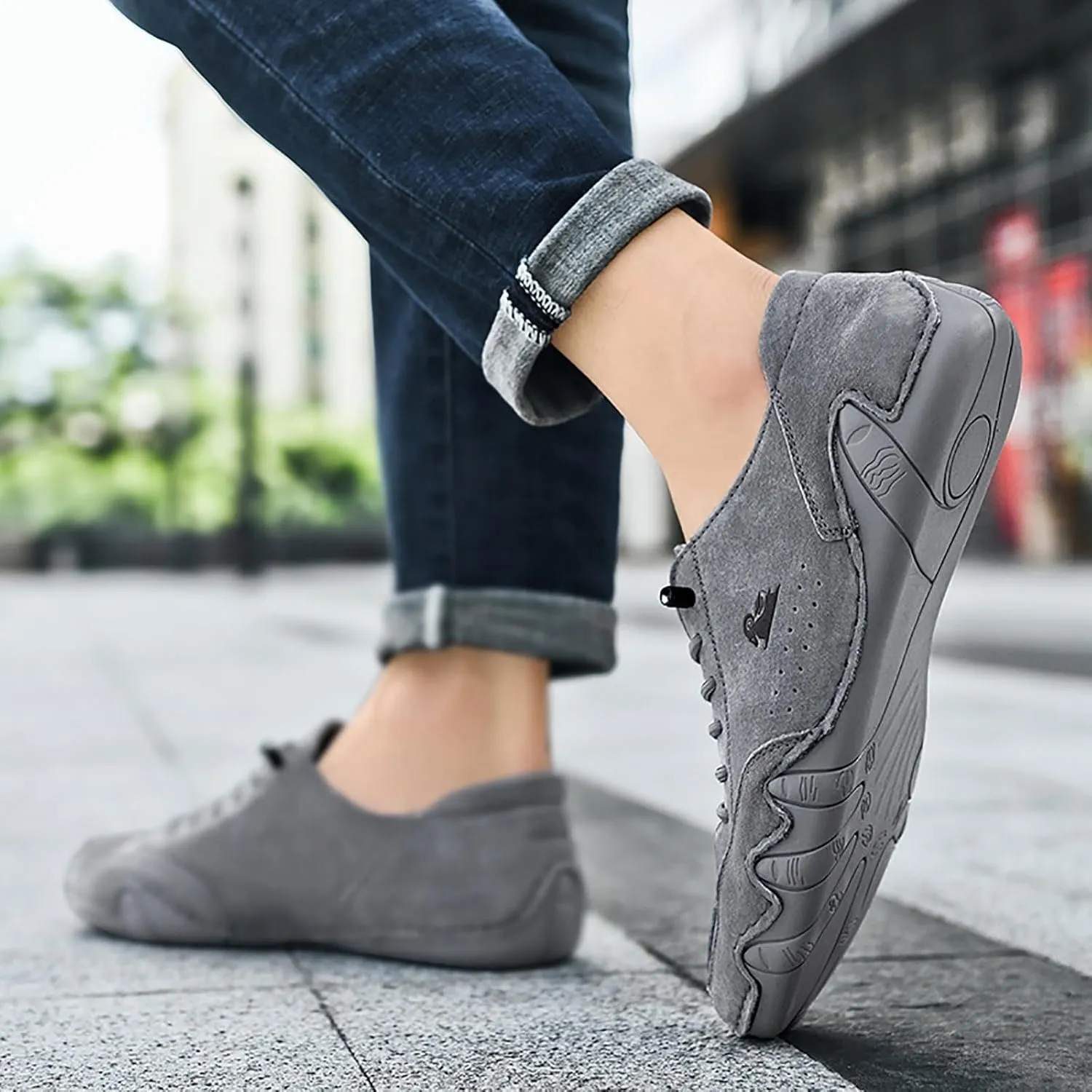 Men's Fashion Versatile Walking Shoes Breathable Casual Comfortable Walking Sneaker Non Slip Barefoot Sneaker