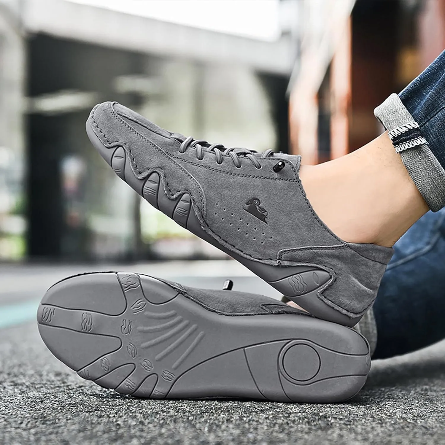 Men's Fashion Versatile Walking Shoes Breathable Casual Comfortable Walking Sneaker Non Slip Barefoot Sneaker