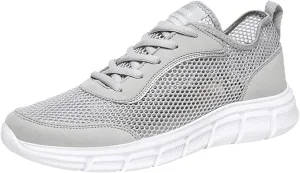 Men's Fashion Versatile Walking Shoes Comfortable Breathable Lace Up Sneaker Lightweight Diabetic Shoes for Men