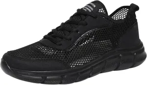 Men's Fashion Versatile Walking Shoes Comfortable Breathable Lace Up Sneaker Lightweight Diabetic Shoes for Men