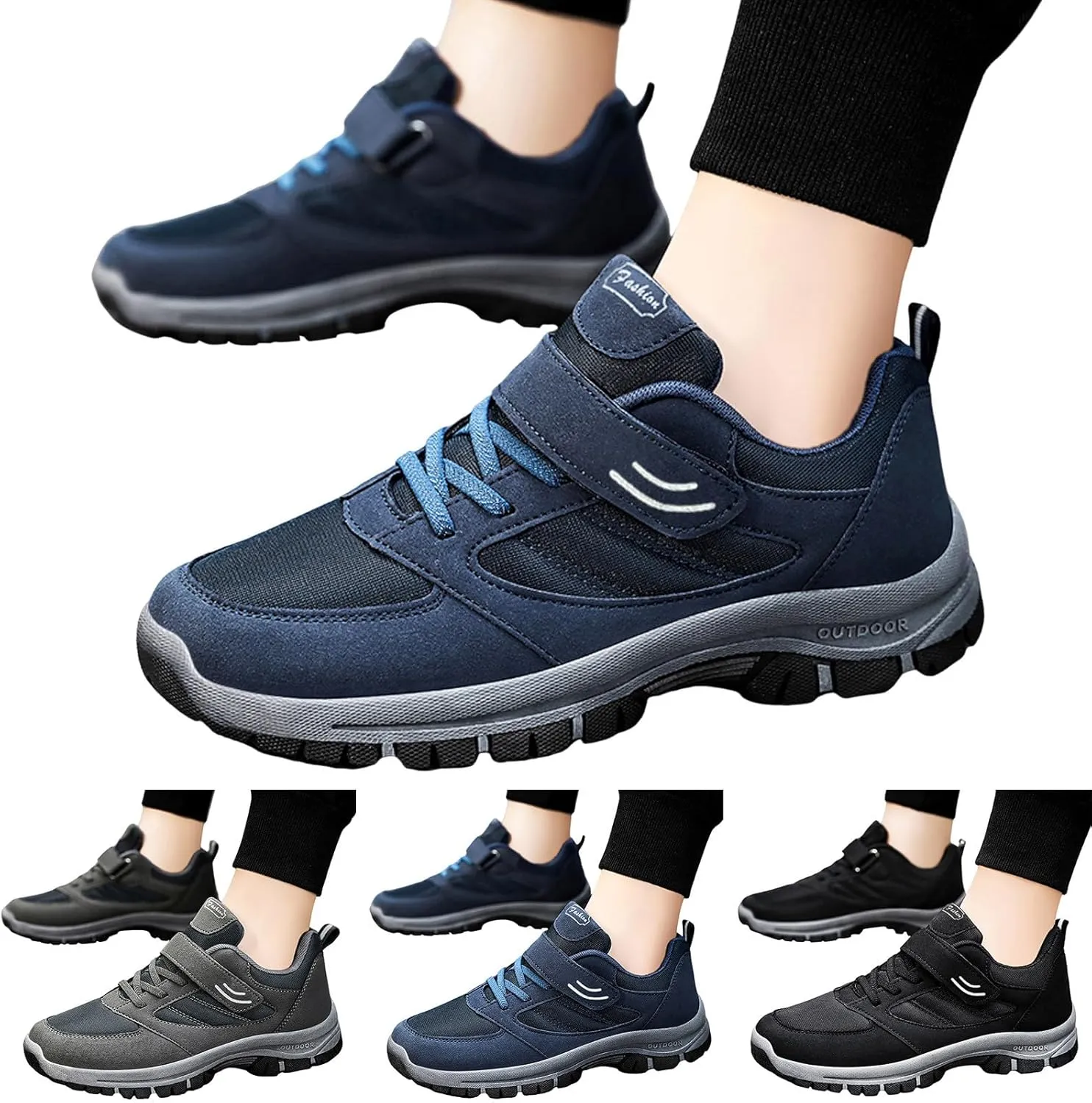 Men's Fashion Versatile Walking Shoes Lightweight Breathable Slip on Running Shoe Men's Comfortable Dress Shoes