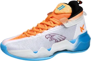 Men's Fluorescent Basketball Shoes Fashion Sneakers Indoor and Outdoor Basketball Game Training Shoes Women's Outdoor Fitness Running Shoes Men's High Top Basketball Shoes