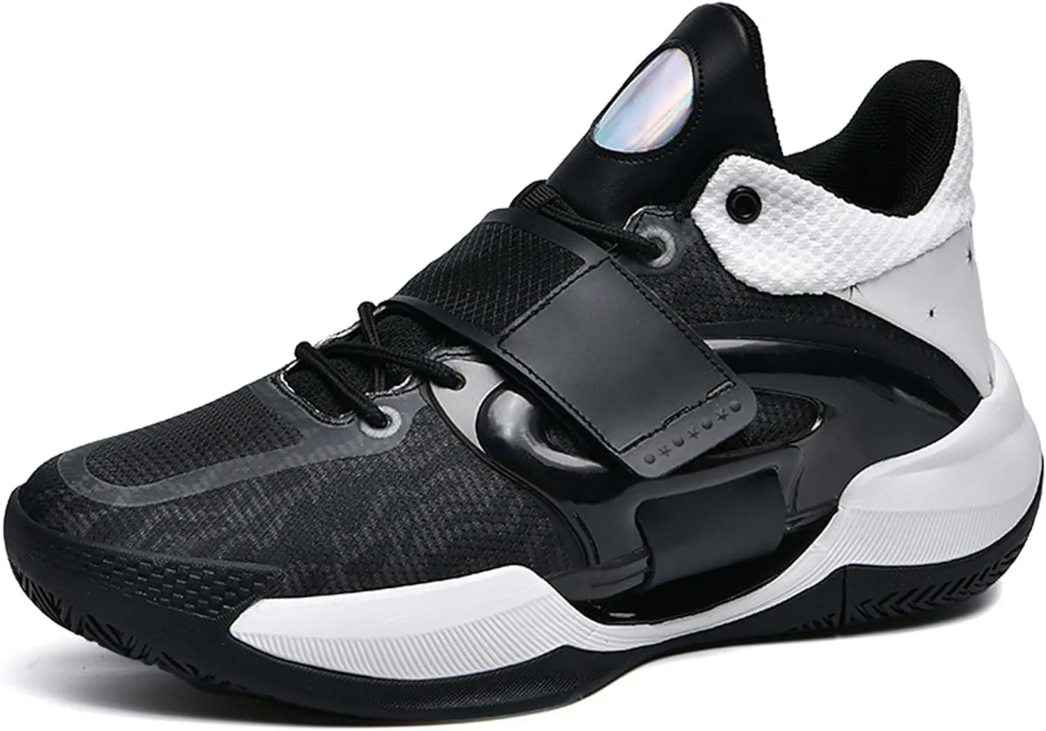 Men's Fluorescent Basketball Shoes Non-Slip Cushioning Youth Training Running Basketball Sneakers Comfortable Breathable Women's Fitness Tennis Basketball Sneakers