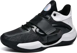 Men's Fluorescent Basketball Shoes Non-Slip Cushioning Youth Training Running Basketball Sneakers Comfortable Breathable Women's Fitness Tennis Basketball Sneakers