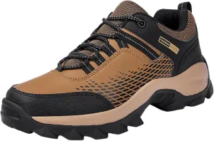 Men's Lace Up Memory Foam Sneakers Breathable Casual Comfortable Walking Sneaker Lightweight Minimalist Shoes