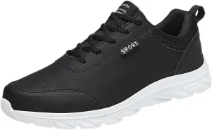 Men's Lace Up Memory Foam Sneakers Lightweight Breathable Walking Shoe Gym Tennis Men's Comfortable Dress Shoes