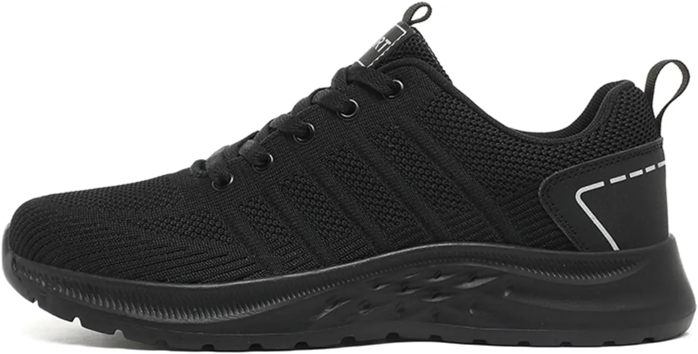 Men's Non Slip Barefoot Minimalist Shoes Lace Up Lightweight Breathable Fashion Sneaker Non Slip Walking Shoes