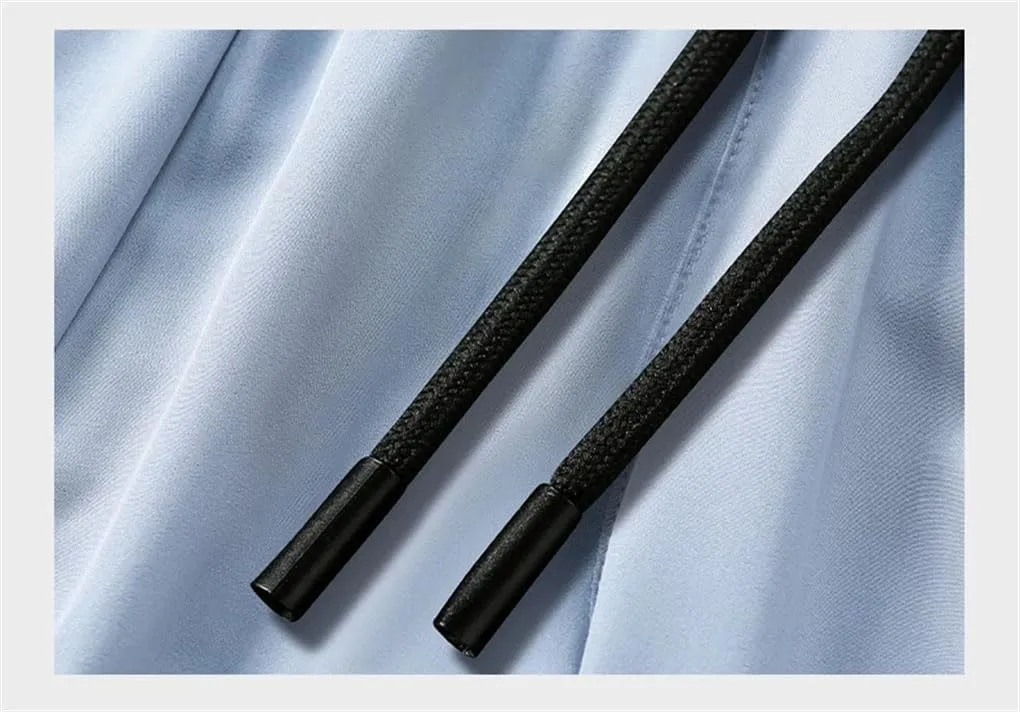 Men's Pants Elastic Waist Breathable Quick Dry Sport Slim Fit Casual Straight Pants
