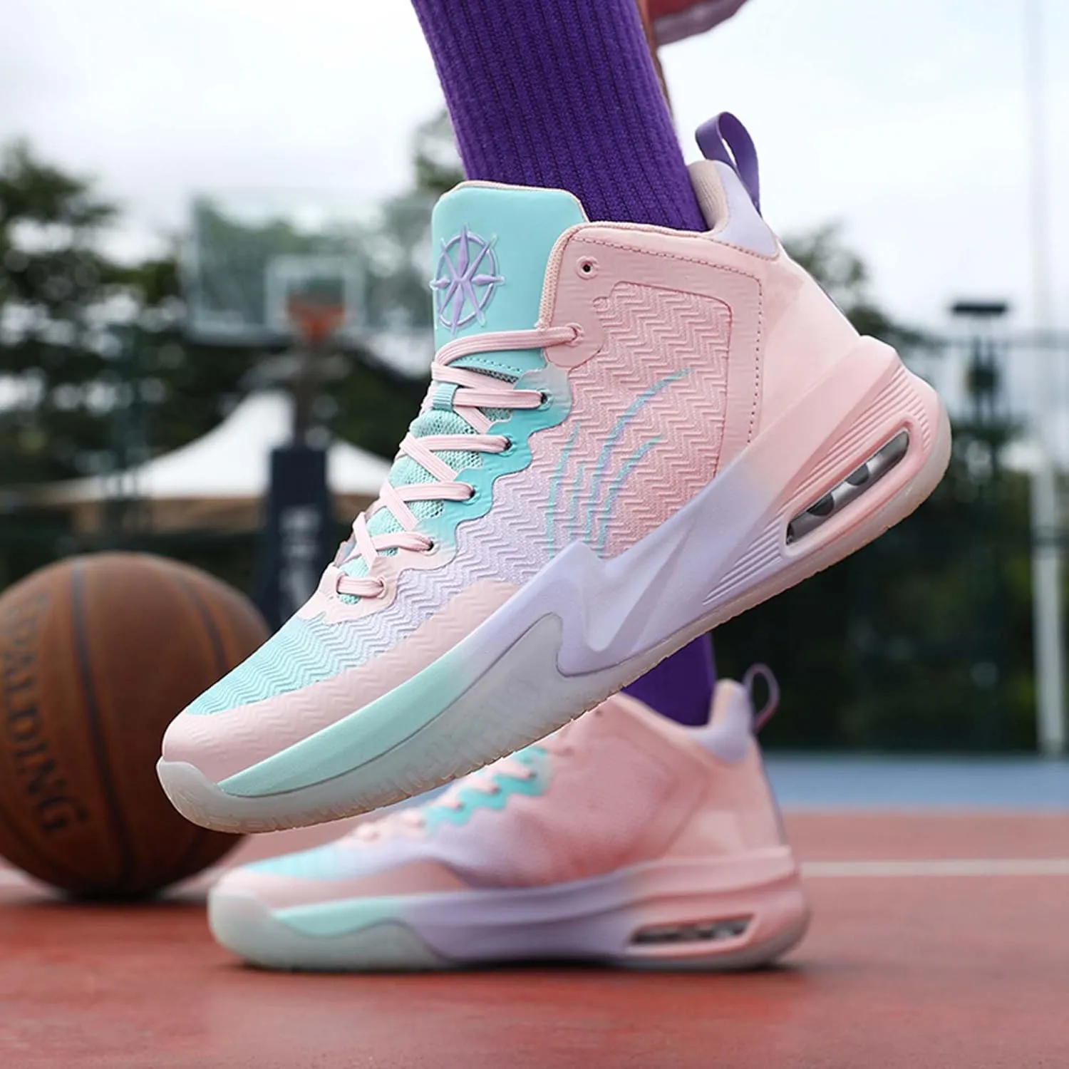 Men's Professional Basketball Shoes Indoor and Outdoor Non-Slip Cushioning Match Training Shoes Teenagers Breathable Running Shoes Women's Fashion Tennis Sneakers