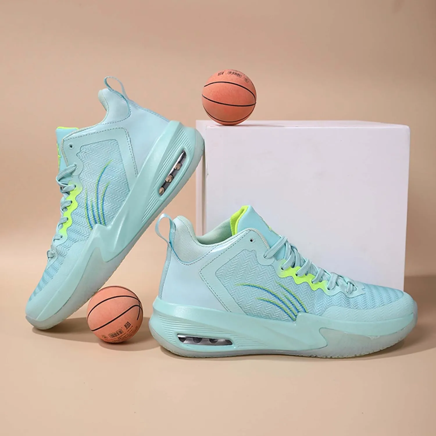 Men's Professional Basketball Shoes Indoor and Outdoor Non-Slip Cushioning Match Training Shoes Teenagers Breathable Running Shoes Women's Fashion Tennis Sneakers