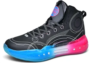 Men's Professional High Top Basketball Shoes Outdoor Anti-Slip Cushioning Teenage Sports Running Training Shoes Women's Fashion Sports Basketball Shoes Casual Walking Sports Men's/Women's Shoes