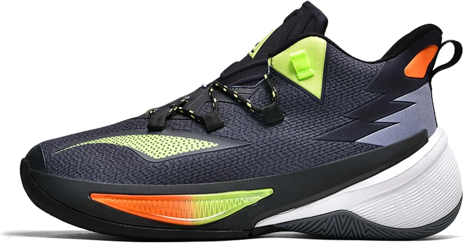 Men's Professional Match Basketball Shoes Street Combat Basketball Sneakers Women's Non-Slip Breathable Casual Sneakers Arch Support Walking Shoes