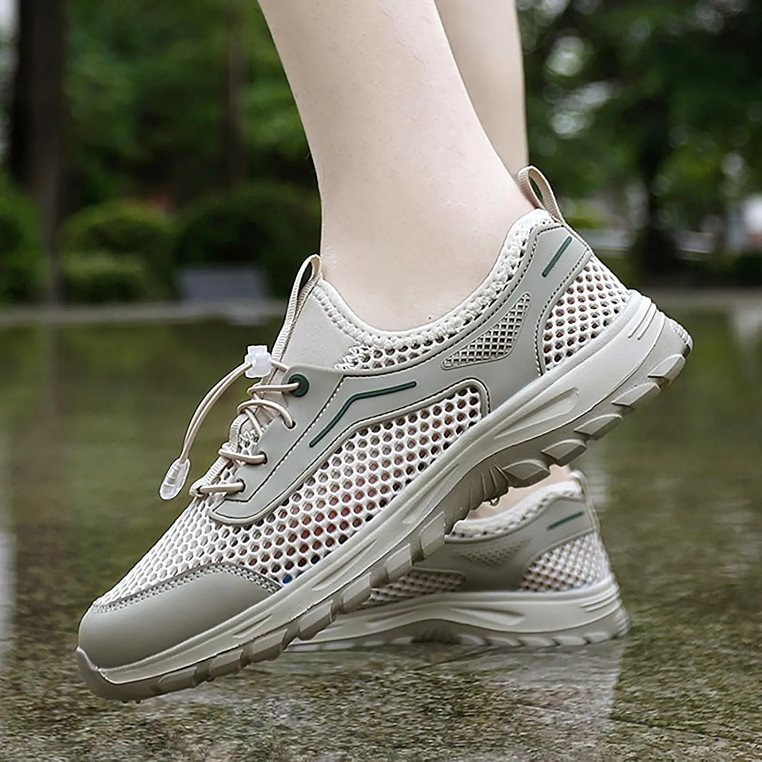 Mens Running Hollow Sneaker Tennis Workout Womens Breathable Non Slip Gym Sports Lace Up Trainers Tennis Shoes