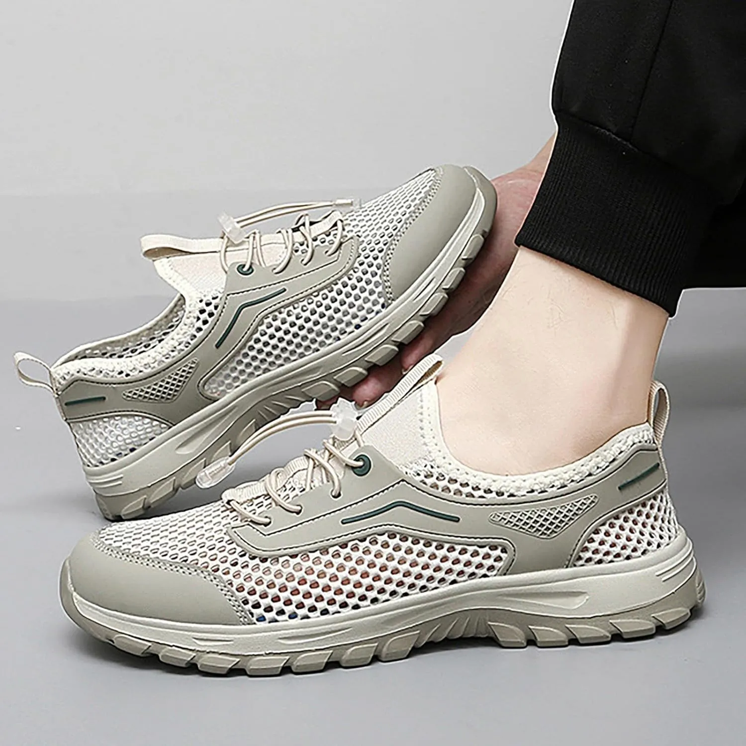 Mens Running Hollow Sneaker Tennis Workout Womens Breathable Non Slip Gym Sports Lace Up Trainers Tennis Shoes